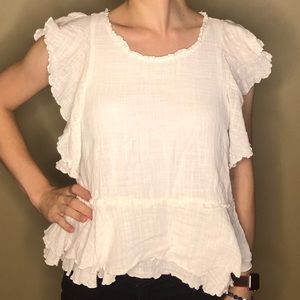 Free People Ruffle Layer Top